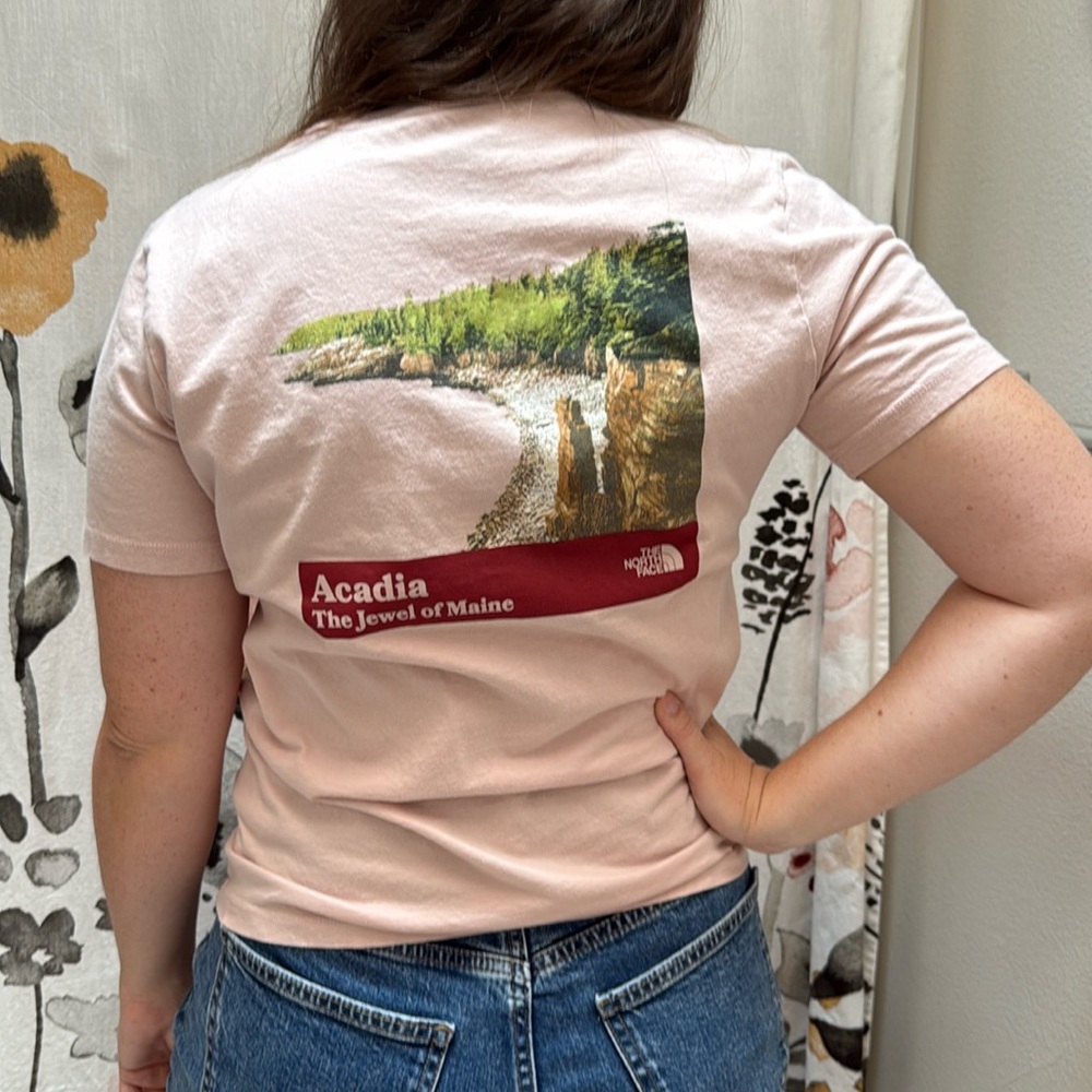 Women’s The North Face Acadia - The Jewel of Maine National Park T-Shirt. Size S - Picture 1 of 10